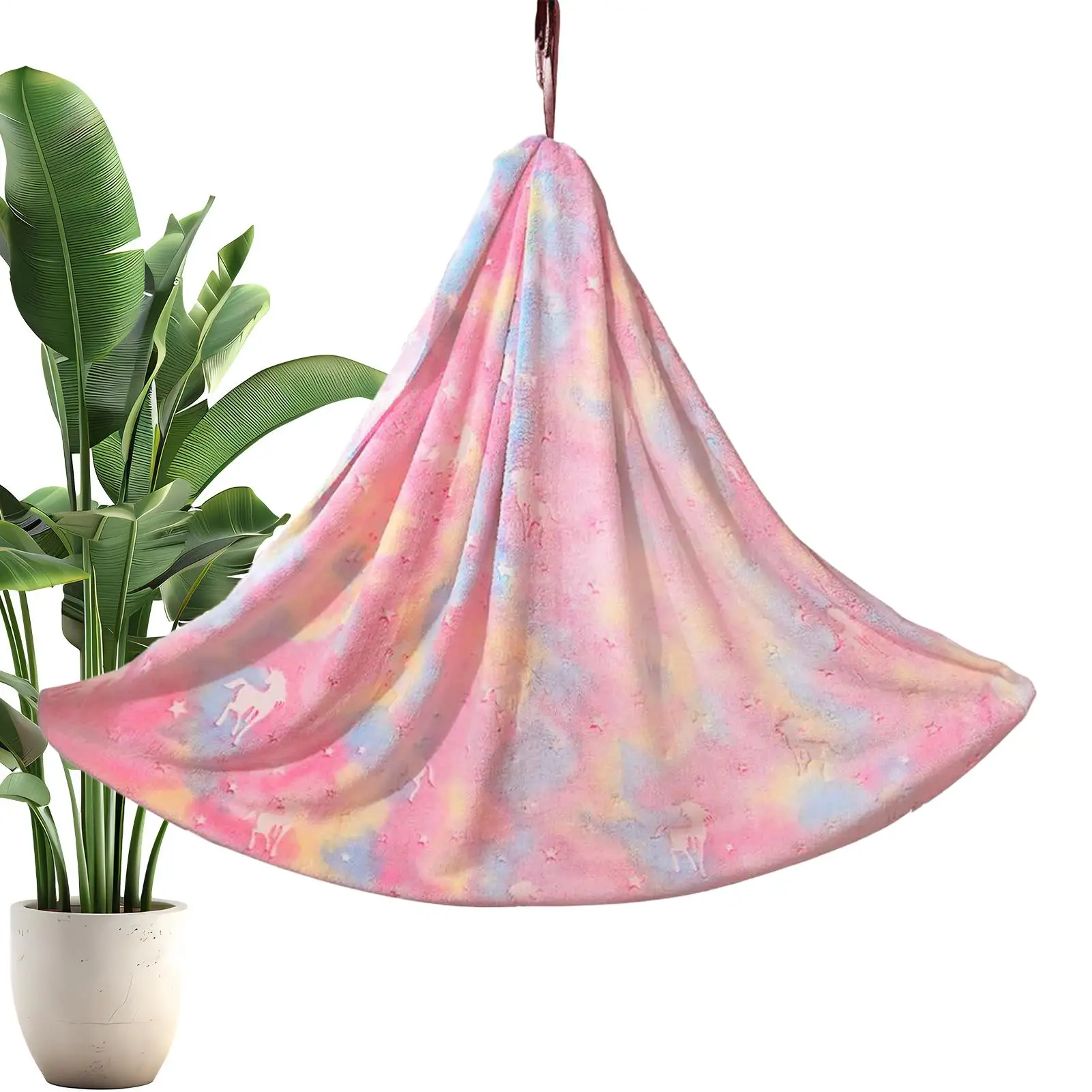 

Детский шезлонг-качалка, светящийся в темноте сенсорный гамак, удобное фланелевое одеяло для дома, заднего двора, на открытом воздухе