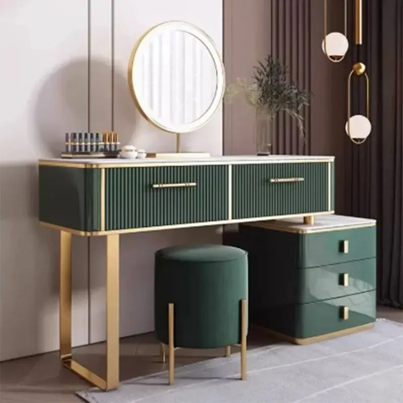 

Aesthetic Storage Vanity Table Living Rooms Space Saving Drawers Dresser Bedroom Makeup Beauty Meuble Coiffeuse Furniture