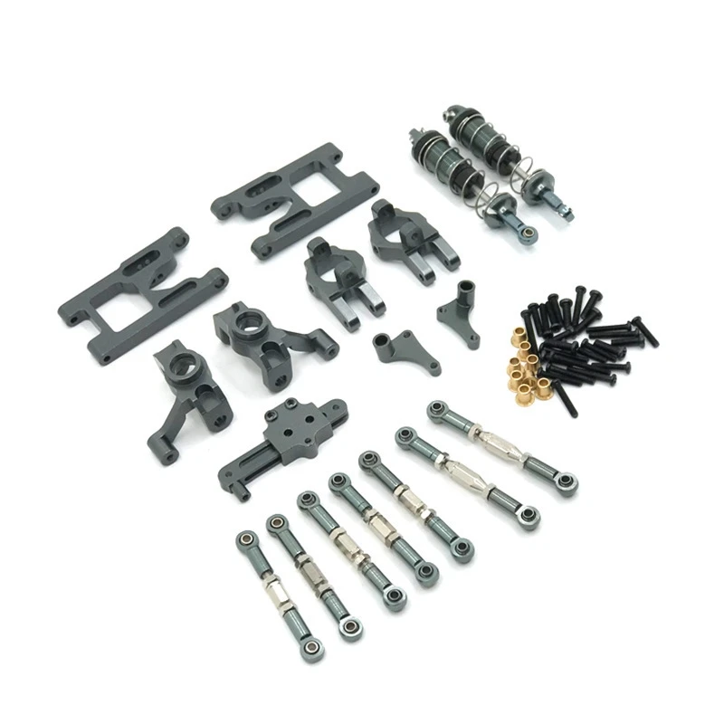 Untuk Weili 1/12 12427 12428 12423 suku cadang mobil Remote Control Feiyue Aksesori Upgrade logam merah