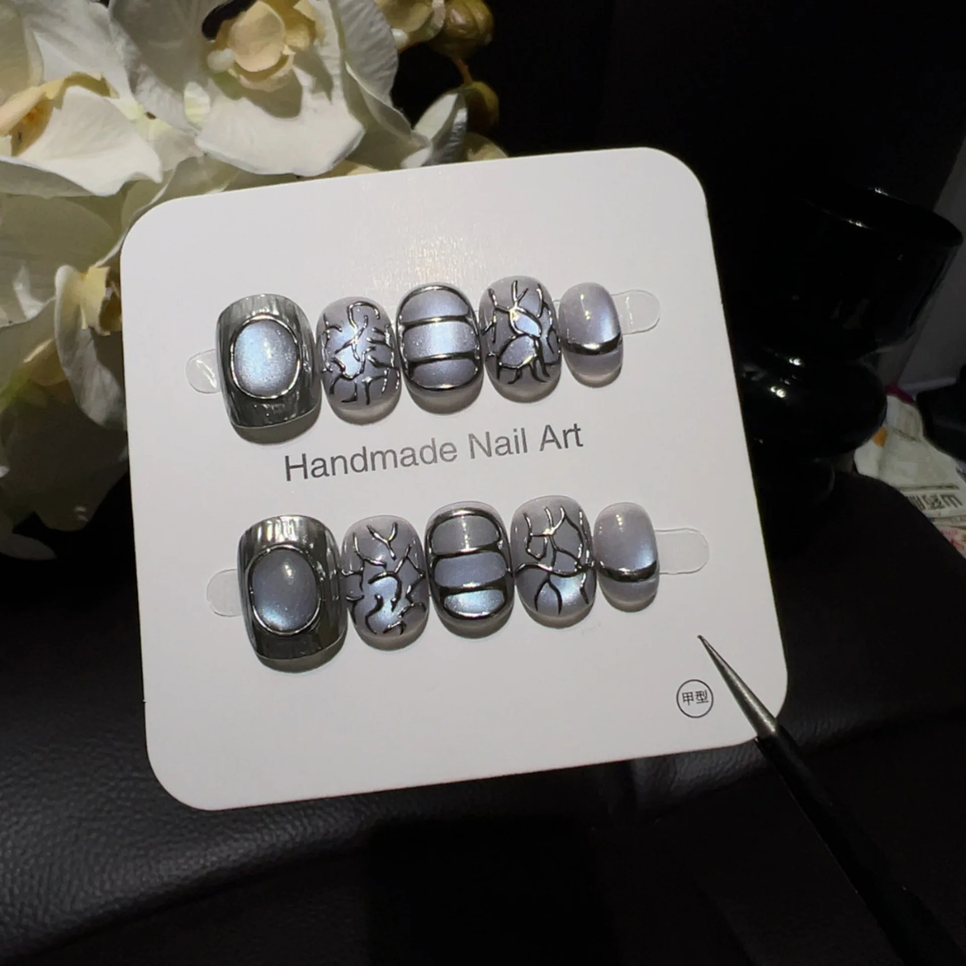 10 Stück Handgefertigte Kurze – Nail Art Full Cat Eye Bewertung und Preis