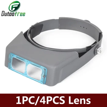 رئيس يرتدي المكبر 1.5x 2x 2.5x 3.5x مجوهرات المكبر العين العدسة الساعاتي أداة إصلاح خوذة نظارات مكبرة