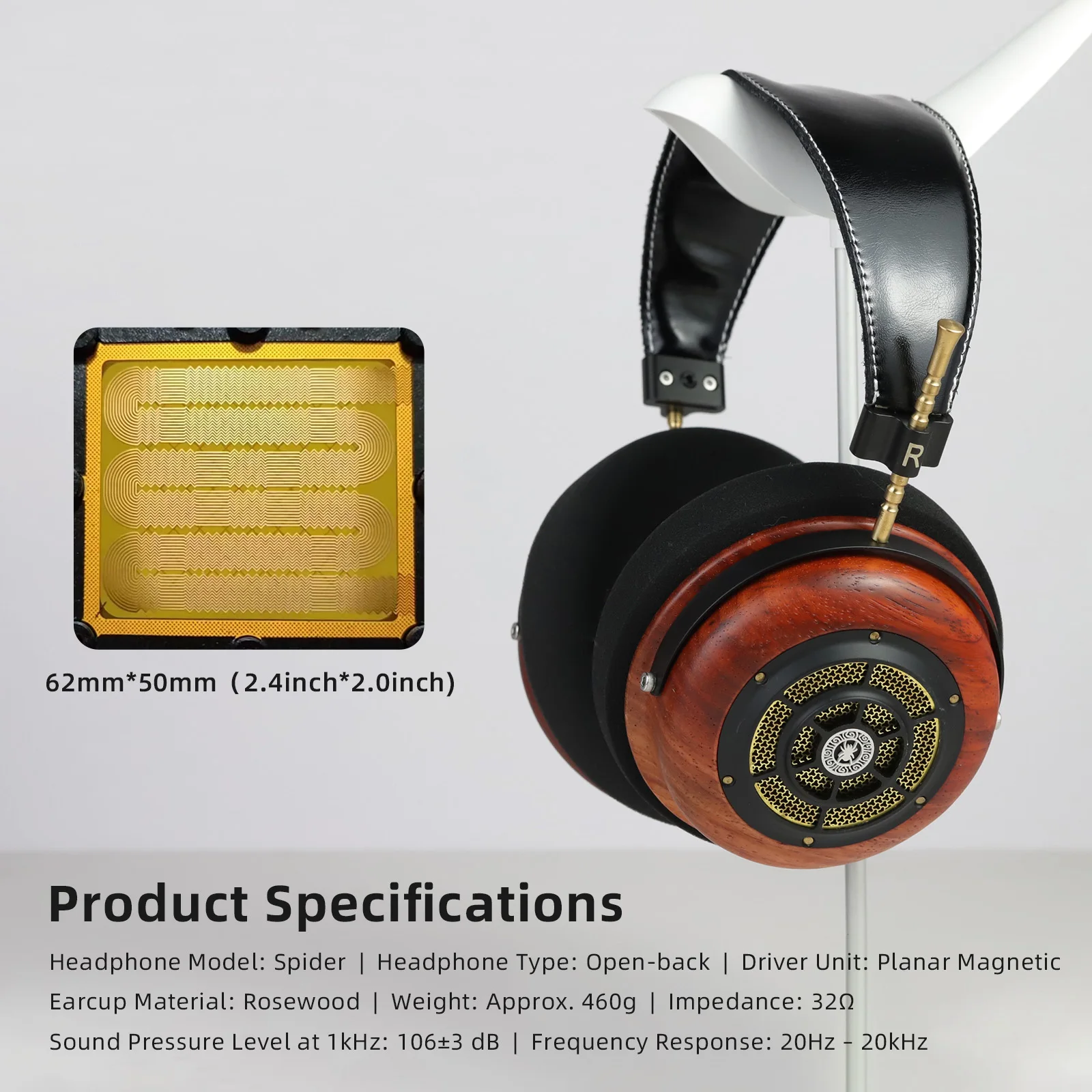 OKCSC 레트로 우든 헤드폰 클로즈드 로즈우드 이어폰 S2 플래너 스피커 드라이버 듀얼 3.5 브레이디드 헤드폰 업그레이드 케이블