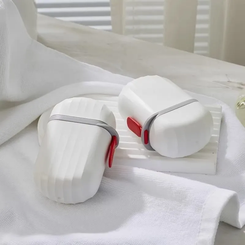 BDO Travel สบู่กล่องหรูหรากล่องขนาดเล็กแบบพกพา Mini ปิดผนึกสบู่กล่องเดินทางภายนอก