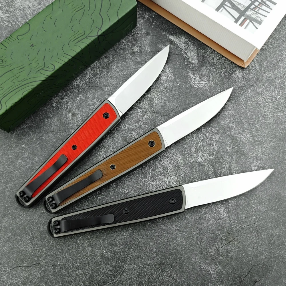 CR 7190 Folding Knife 8Cr13Mov Blade 420 Steel Inlaid G10 Handle Pocket Knife Outdoor Camping Tactical Knife Survival Tool