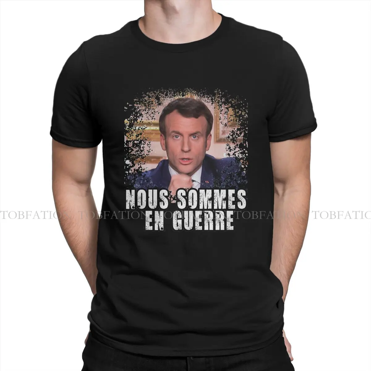 Siamo in guerra maglietta unica elezioni presidenziali francesi Emmanuel Macron comodi vestiti regalo di nuovo Design maglietta roba