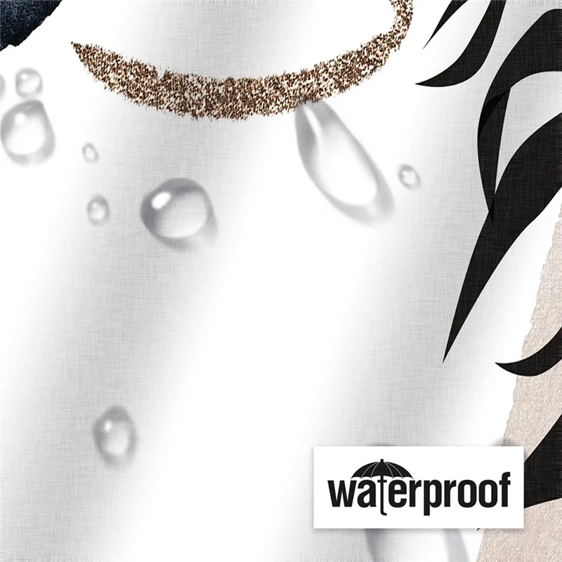 A47F-シャワーカーテン防水生地自由奔放に生きるバスカーテンホームバスルームカーテンフックアクセサリー