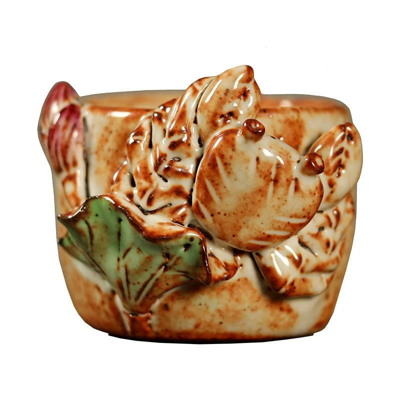 

Burn tea cup, household ceramic tea cup, tea cup