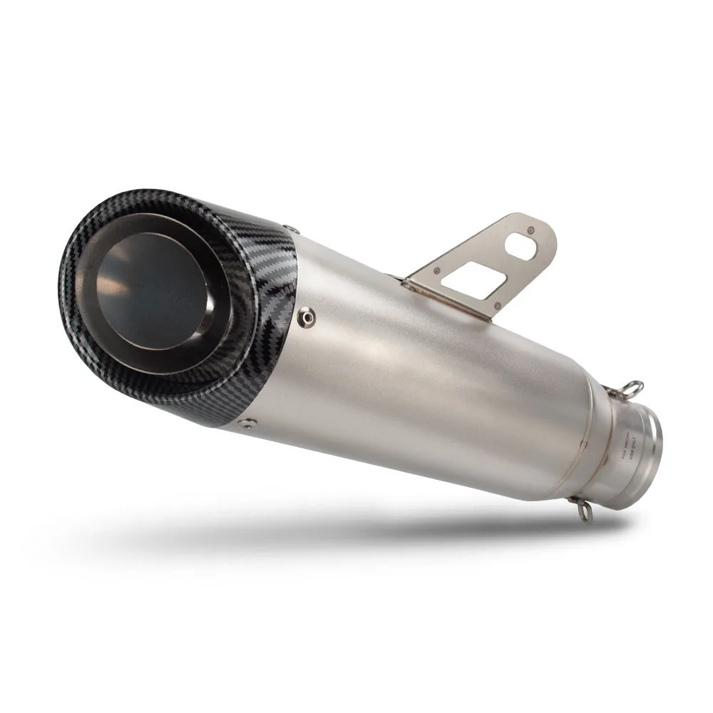

High Quality Universal Muffler 51mm Motorcycle Exhaust Muffler Pipe Modification Universal Exhaust For Mt15 Cbr500r Cb750 Hornet