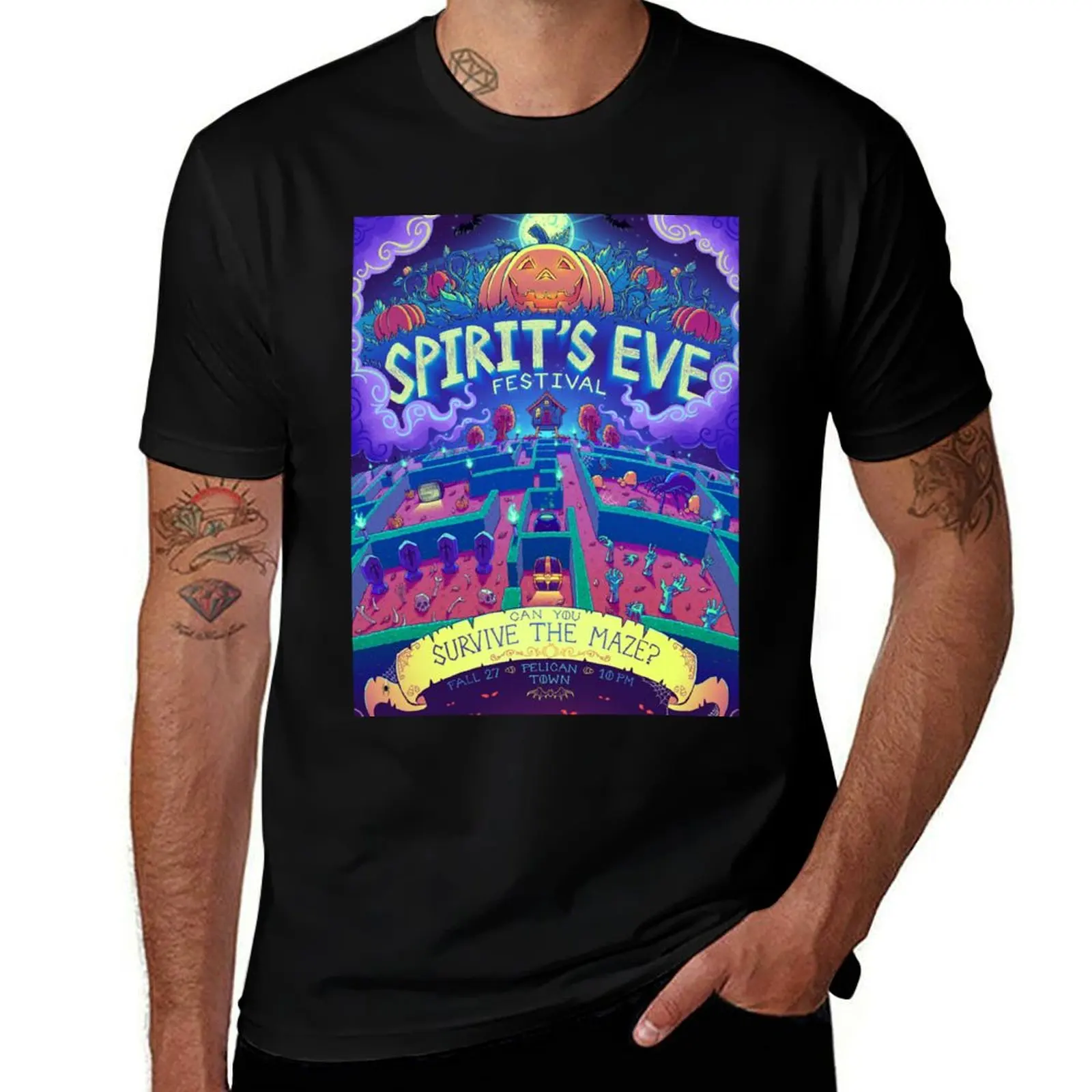 

Stardew Valley Spirit's Eve T-Shirt anime tshirt man graphic t shirt funny t shirts cotton T-shirt