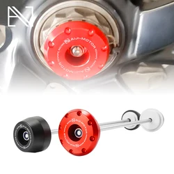 Front Rear Wheel Axle Fork Crash Slider for Motorcycle DUCATI Panigale 1199 1199S 1299 1299S V2 V4 V4S