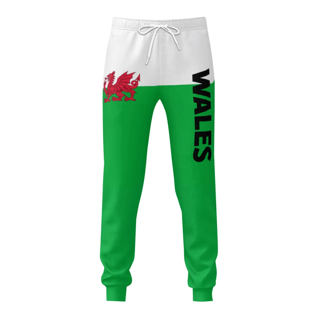 Wales Cymru Vlag Heren Joggingbroek Met Zakken Joggingbroek Voor Heren Sport Casual Joggingbroek Met Trekkoord