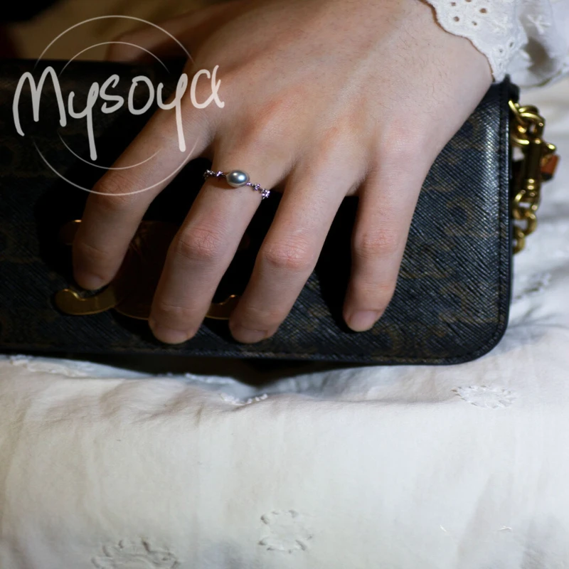 

Кольцо MYSOYA с белым пресноводным жемчугом 5-6 мм, включая подарочную коробку, для нее/ему, на день рождения/свадьбу/Рождество/Новый год/подарок на юбилей