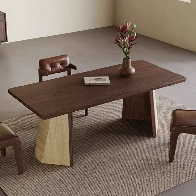 

Medieval style solid wood dining table French retro designer creative table