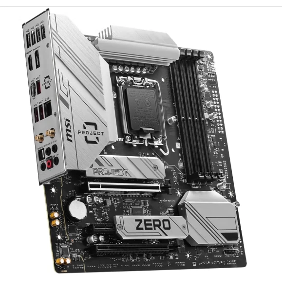 MSI Mainboard B760M PROJECT ZERO DDR5 WIFI Motherboard  Support CPU 14600K/14600KF/14700KF(Intel B760/LGA 1700)