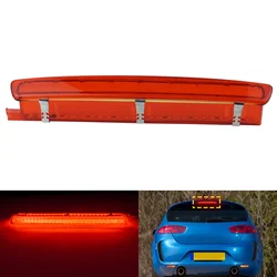 ANGRONG 1X Red Lens Rear High Level Third 3rd LED Brake Stop Light Lamp For Seat Ibiza 2008-2017 Leon 2010-2012 6J0945097B