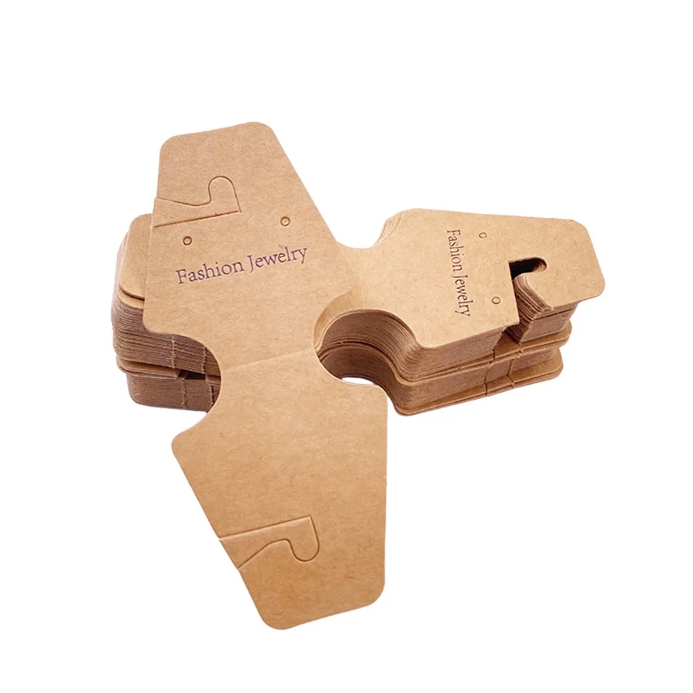 

50 шт. многоцветная упаковочная карта для ювелирных изделий, крафт-бумага, DIY упаковка, держатель для дисплея, картонный ремешок на запястье, подарочная упаковка