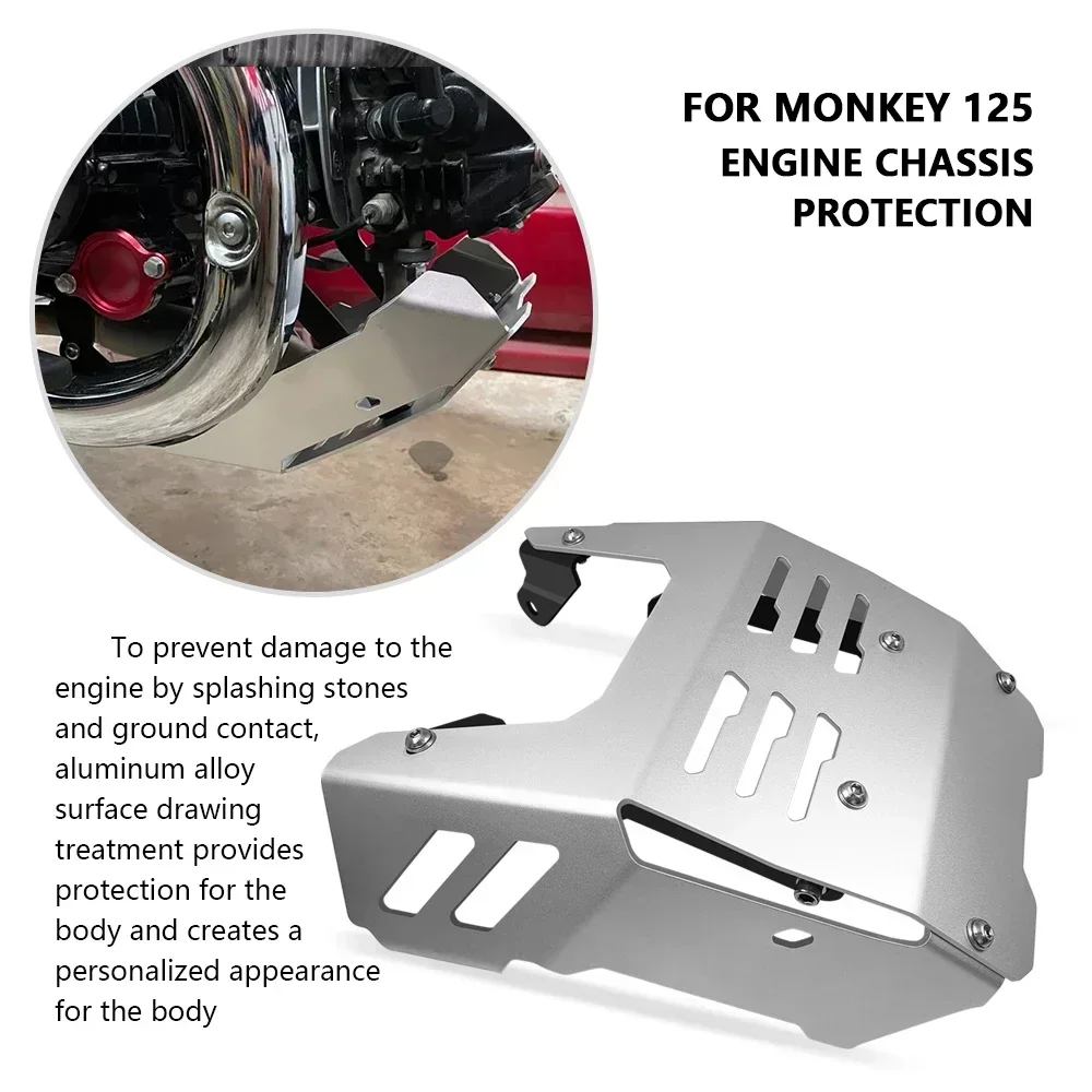 Plaques de châssis pour MONEllY125 2021-2023, couvercle de protection de base de moteur, accessoires de moto, MONKEY 125