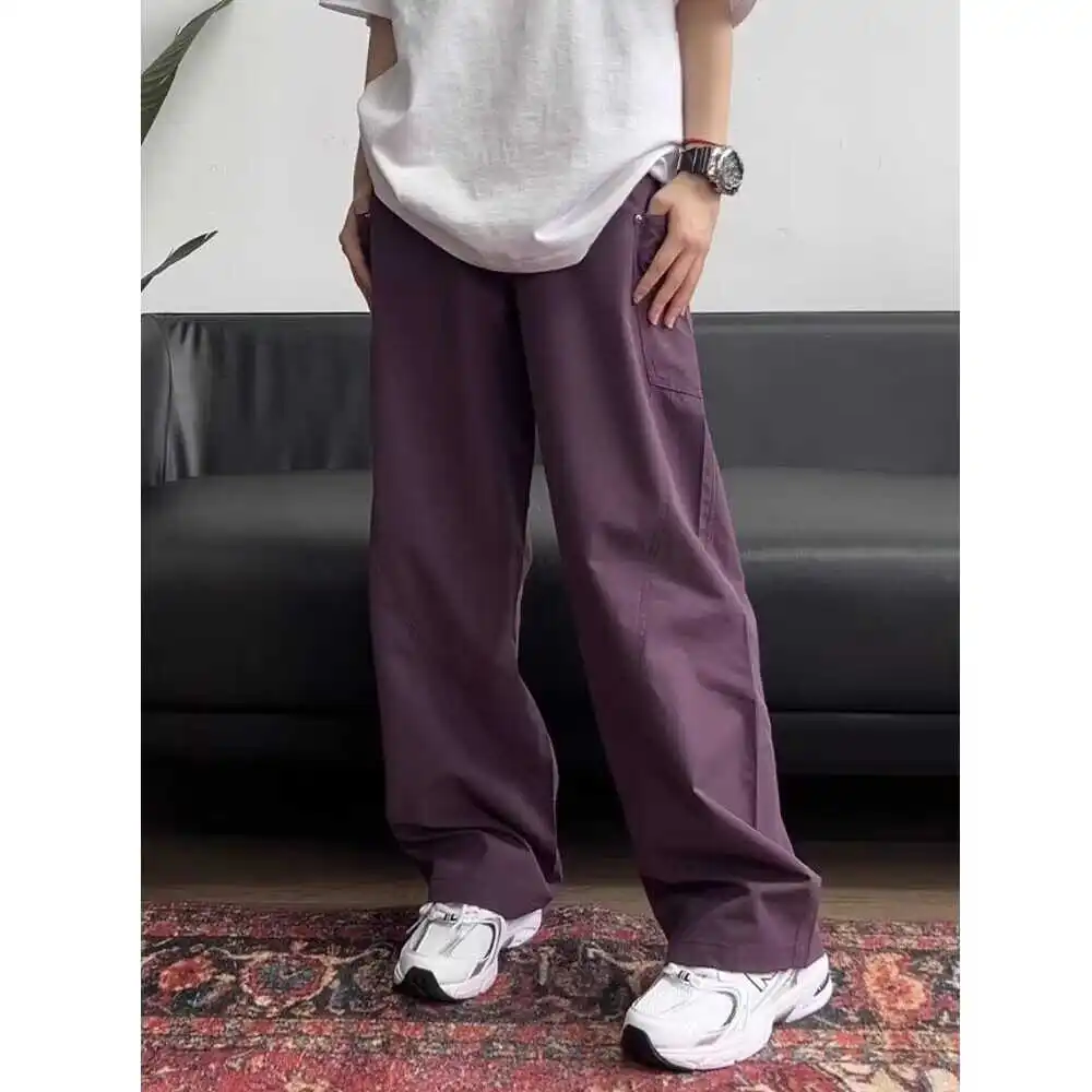 

Cleanfit мужские летние тонкие прямые повседневные брюки Qui Dry Knife свободного покроя американские брюки в стиле ретро спецодежды