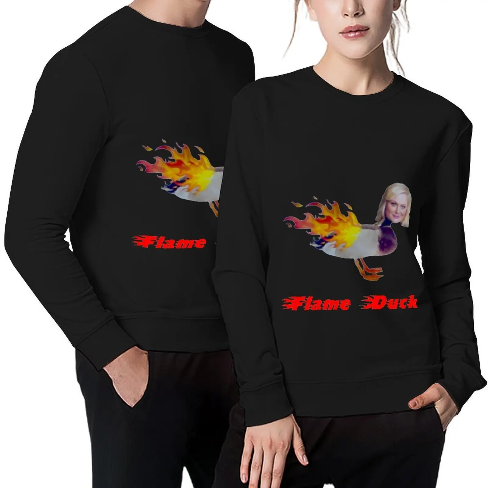 

Parks and Recreation Flame Duck Pullover clothes for men mens designer clothes graphic t shirts men men clothing sweatshirt