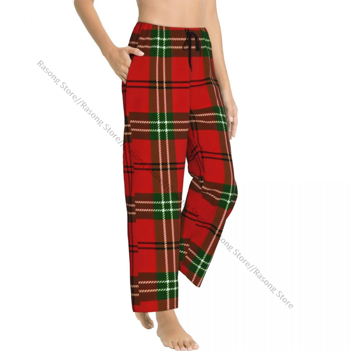 

Women Flannel Lounge Pants Soft Tartan Plaid Scottish Pattern Pajama Pants Winter Sleepwear
