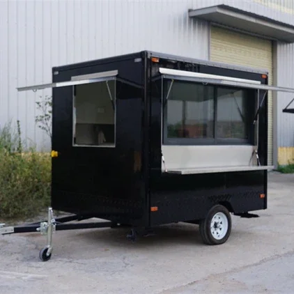 

6.6ft X 8.2ft Food Trailer 3 Compartment Water Sink 1 Hand Wash Sink Set Commercial Basic Mobile Trailer