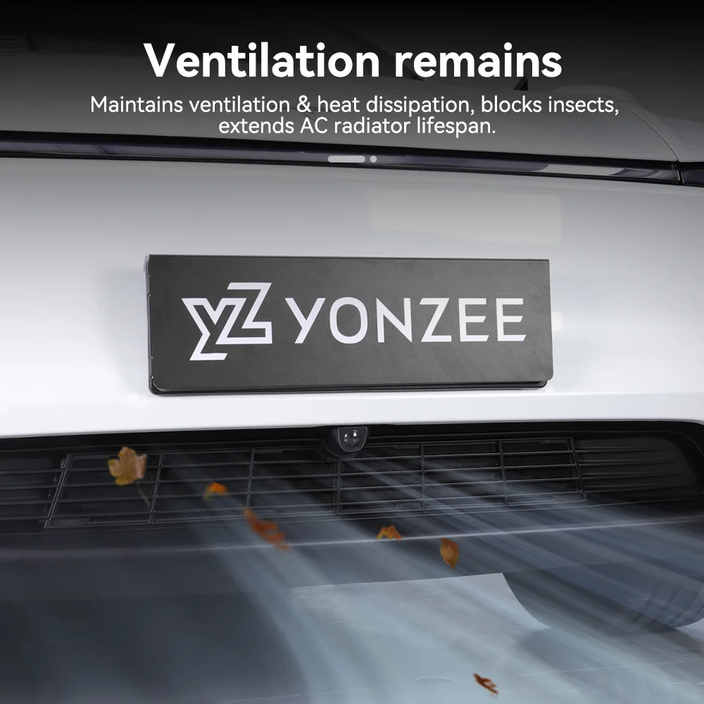 ฝาครอบแม่เหล็กกันแมลงสำหรับกระจังหน้ารถยนต์เทสล่า รุ่นจูนิเปอร์ ป้องกันการกัดกร่อน ทำจากอะลูมิเนียม อุปกรณ์ตกแต่งรถยนต์