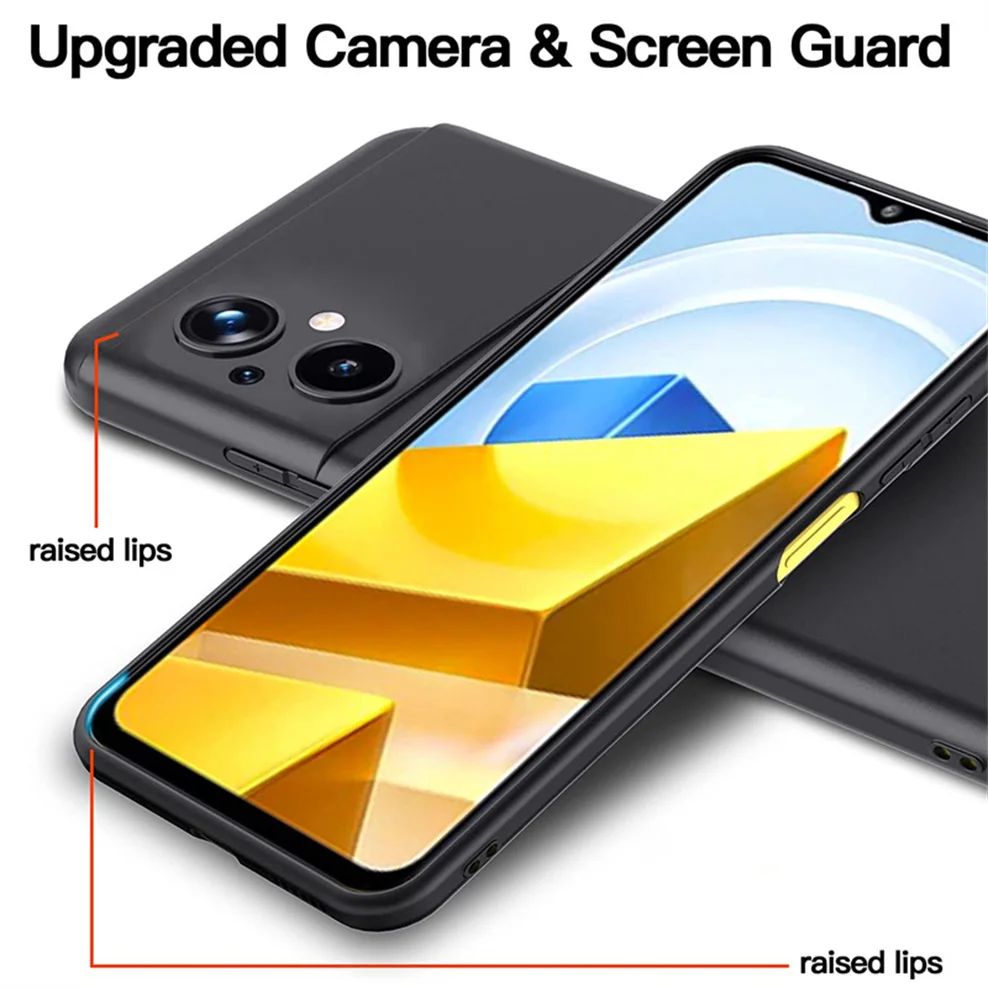 poco m5 case, black cover for poco-m5 soft liquid tpu phone cases poco m 5 cover pocophone m5 xiaomi poco m5 case