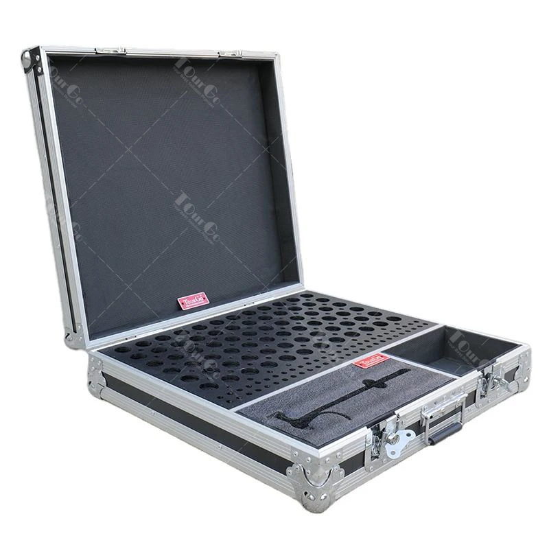 

Stage Truss Toolbox Flight Case for 72pcs Spigot Truss Coupler and 120 Set Pin and R Clip Truss Connector with 1pcs Hammer