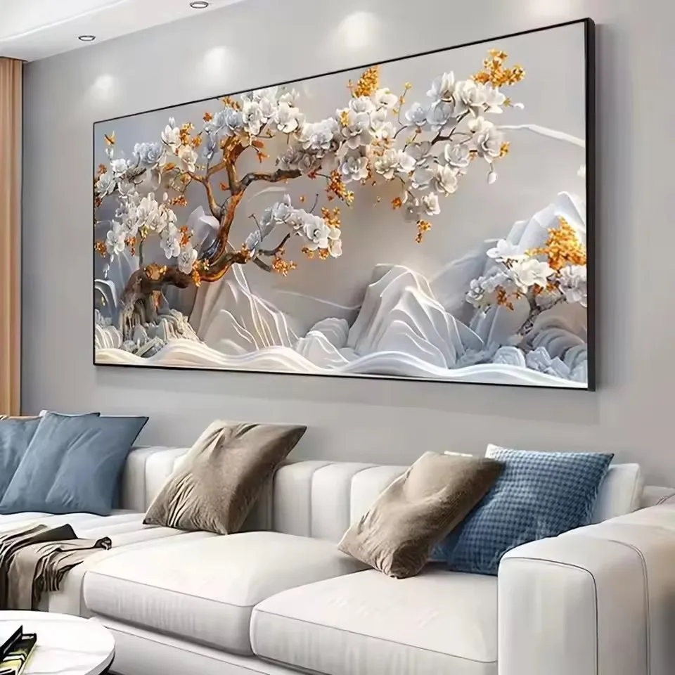 

DIY алмазная живопись большое золотое Древо жизни полный набор для вышивки крестом мозаика вышивка современное украшение стены креативные подарки