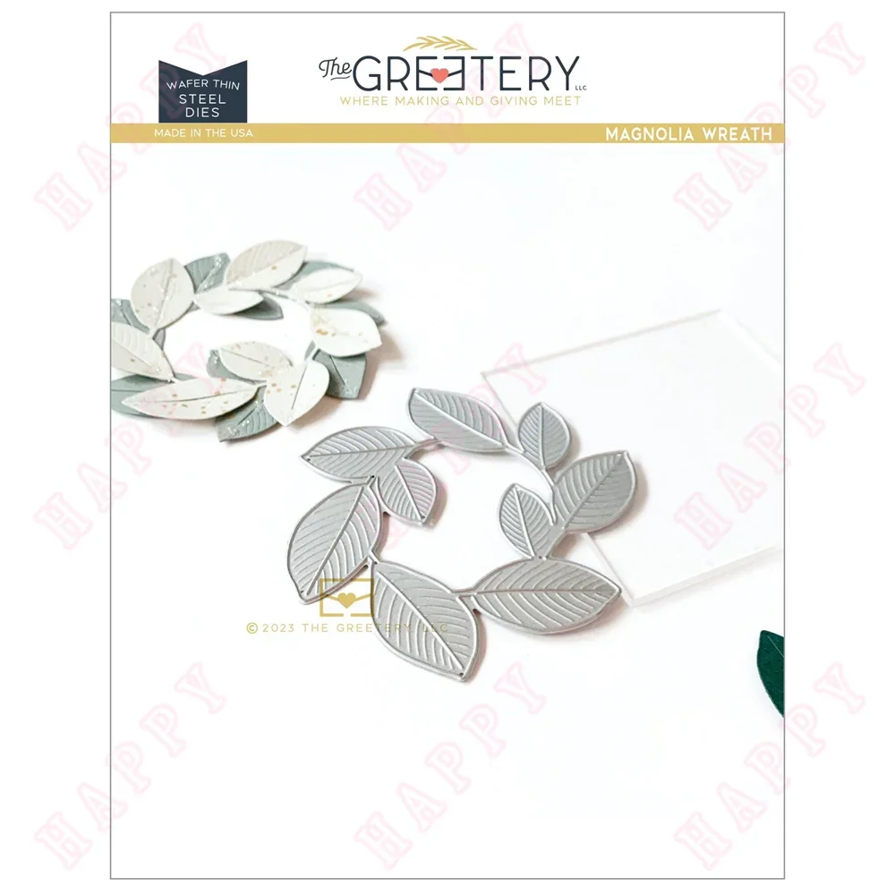 

Metal Cutting Die Decoration for DIY Scrapbook Diary Album Paper Template Card Embossing Handcraft Petal Die Magnolia Wreath Di