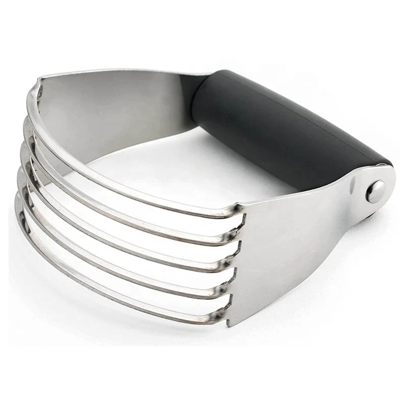 

Heavy-Duty Stainless Steel Pastry Blender Baking Tools With Rubber Handle for Better Grasp Cake Tools