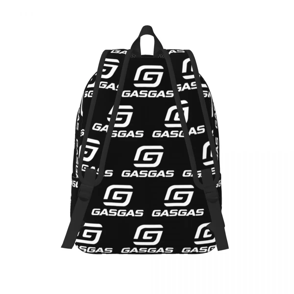 Mochila casual clássica Gasgas para homens e mulheres, logotipo branco, ao ar livre, ensino médio, mochila de trabalho, laptop, computador, bolsa de ombro, melhor