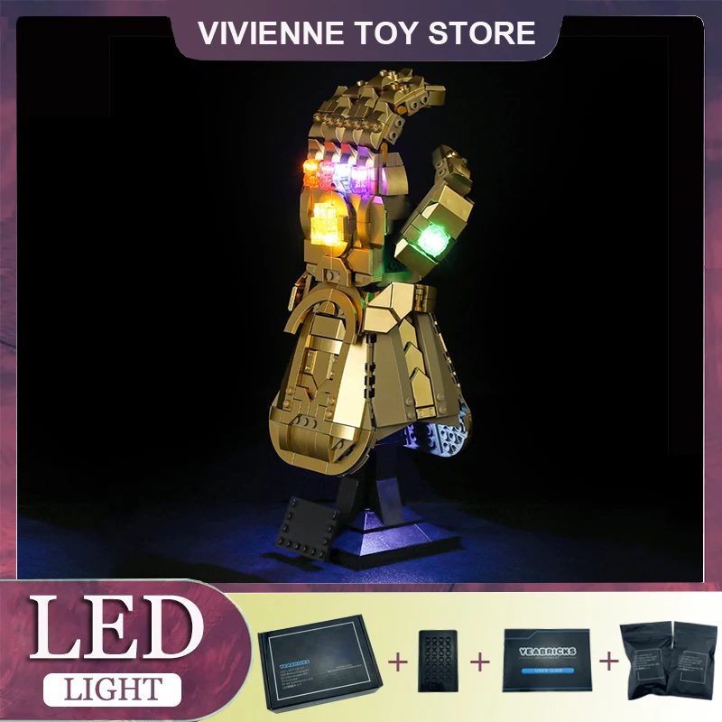 DIY LED Light Kit For LEGO 76191 Gloves(Only LED Light,Without Blocks Model)