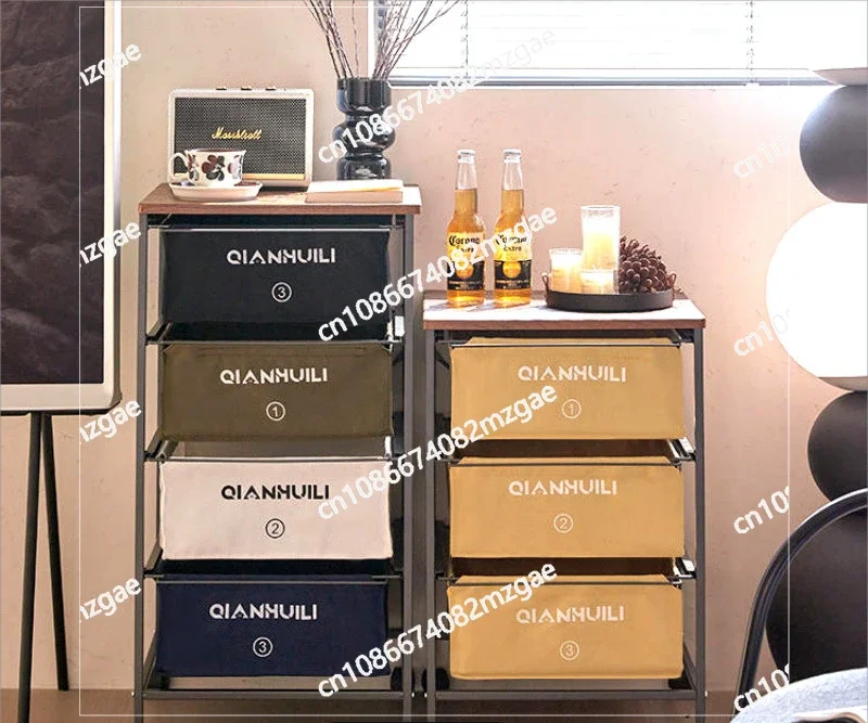 Industrial Style Drawer Type Storage Cabinet Mobile Medieval Shelf Under Table Storage Cabinet Trolley