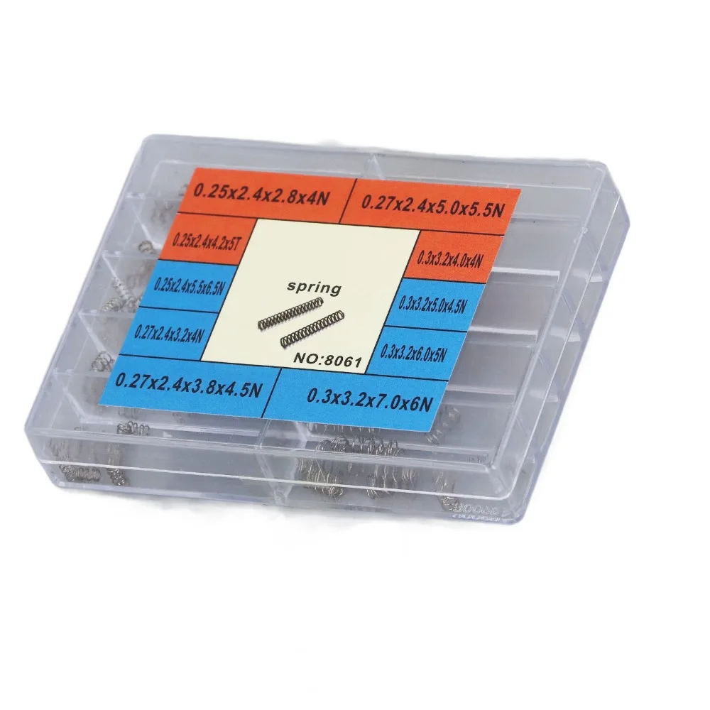 Stainless Steel Compression Springs Mini Size With Storage Case Mini Springs 10 Different Sizes Spring Assortment Kit