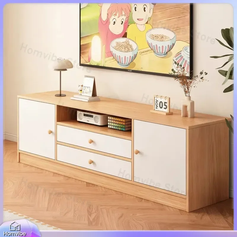 Modern TV Cabinet Living Room Storage Unit Floor to Ceiling Media Console Simple Design Small Apartment Furniture Home