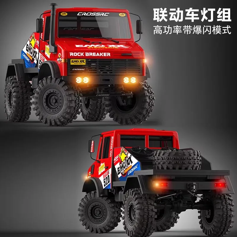 Crossrc EMO XX 1/6 RC Electric Remote Control Climbing Truck Rock Breaker Off Road Vehicle With Led Strobe Lights For Hobbyists