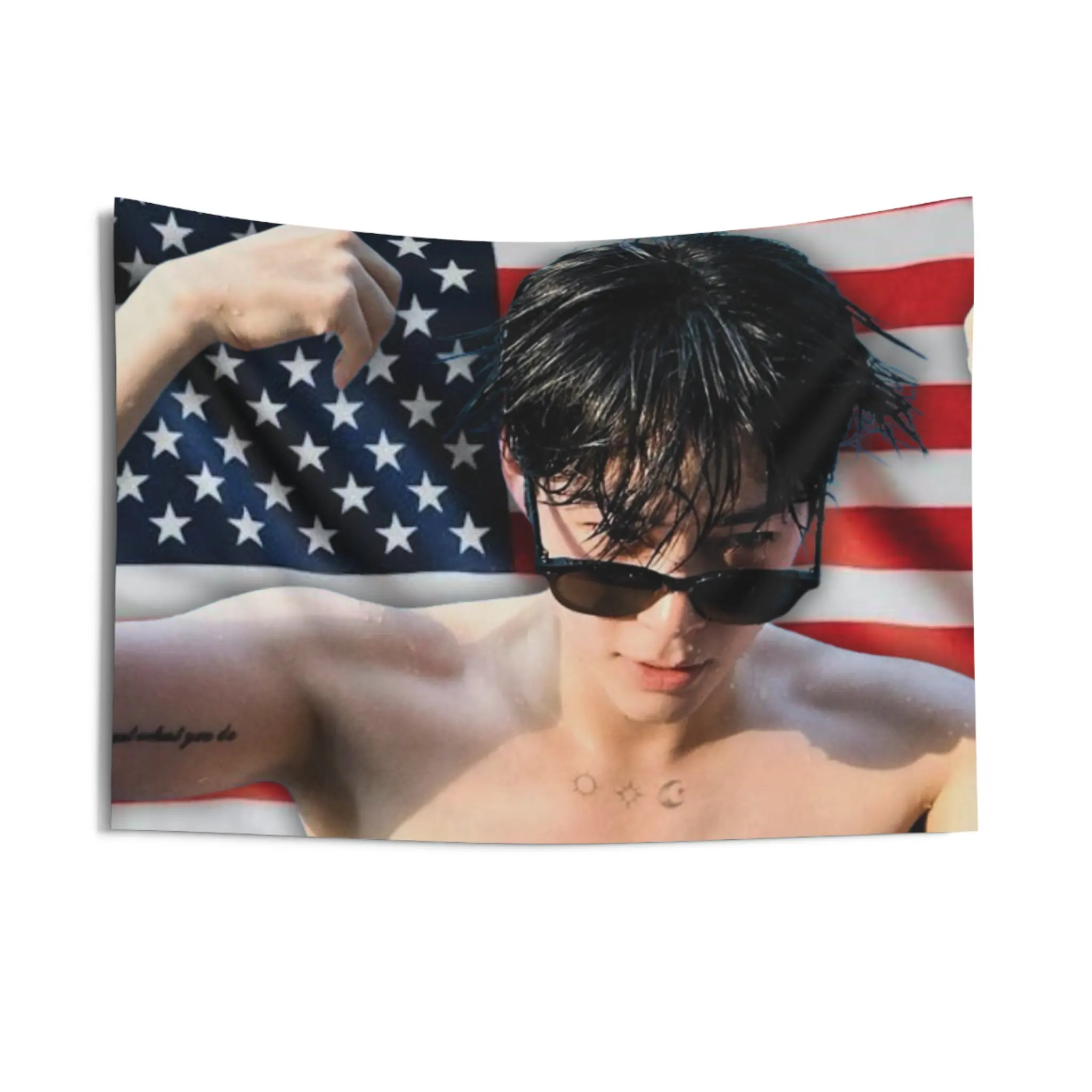 

США K-Pop Флаг Баннер Настенный Гобелен США K-Pop Флаг Баннер Настенный Гобелен Флаг Эстетическое Украшение Спальни Гобелен Садовый Баннер