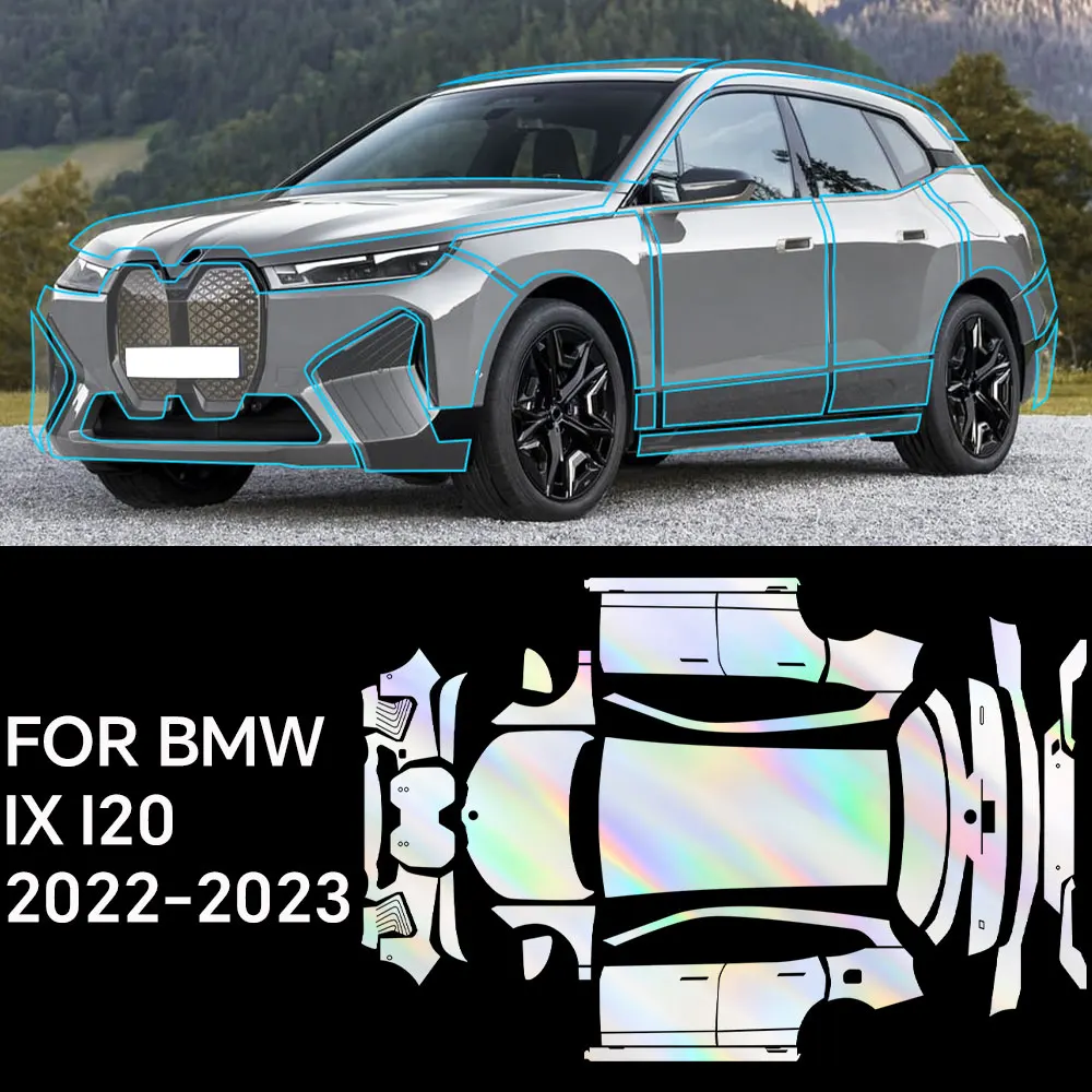 

For BMW iX i20 2022-2023 Full Vehicle Clear Bra PPF Paint Protection Film 9Mil TPU Transparent Anti Scratch Car Wrap Film