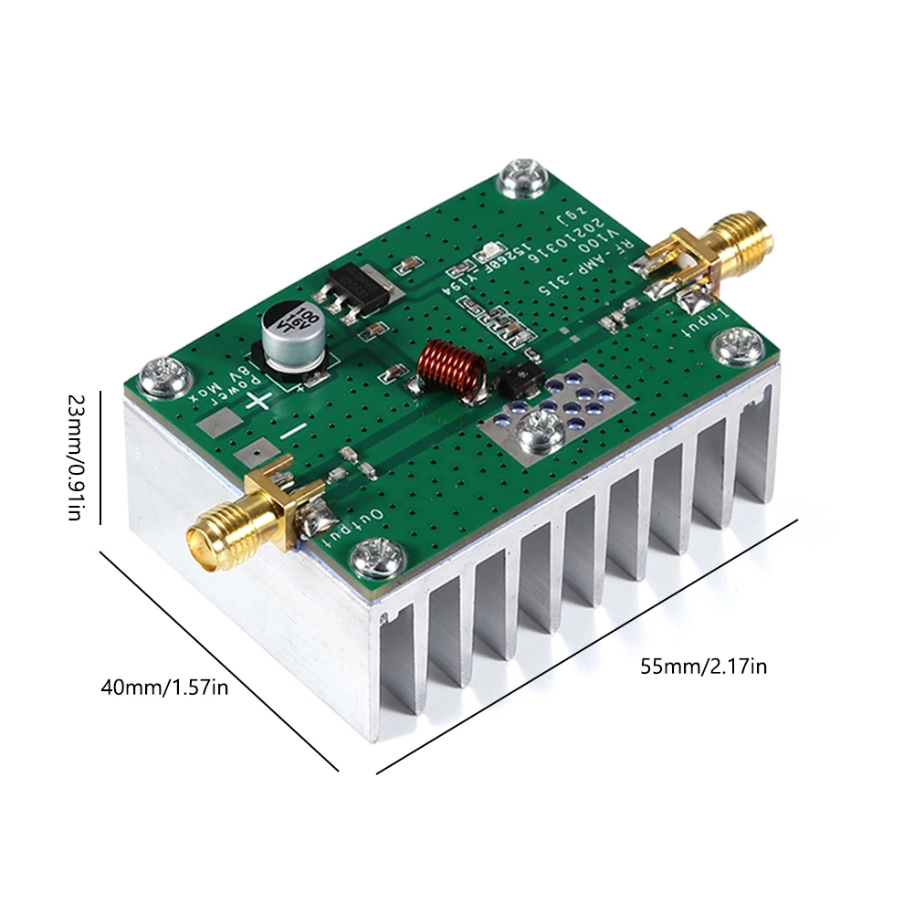 Amplificatore radio di potenza RF direzionale singolo da 315 Mhz 8 W Amplificatore di potenza RF per amplificatore di controllo di volo con telecomando da 315 m