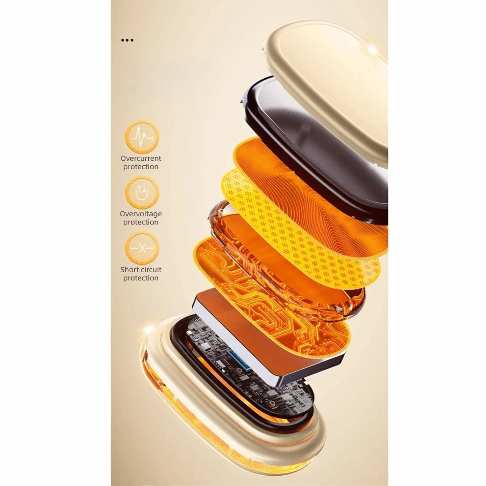 2 in 1 Magnetic Split Hand Warmer Fast Heating 3 Temperature Settings Portable Hand Heater Detachable Adjustable