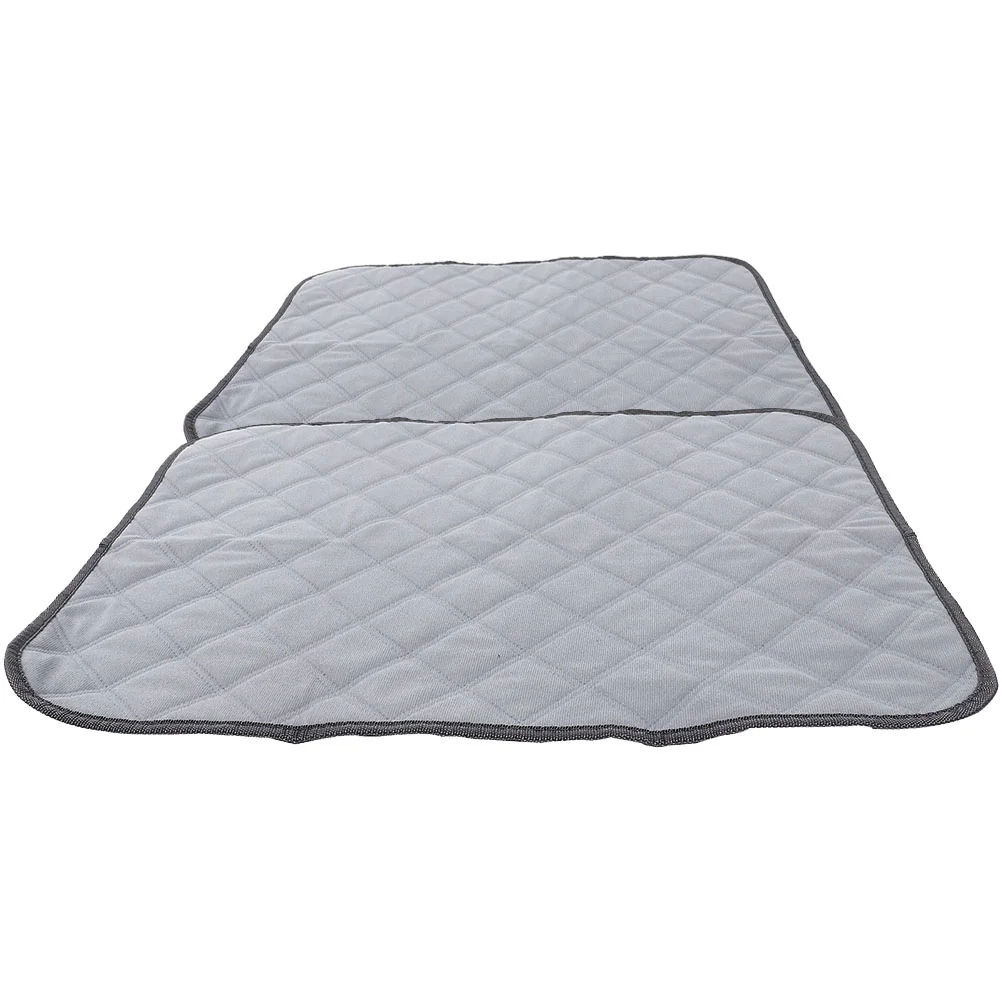 

2 Pcs Washable Guinea Pig Cages Dog Urine Pad Hamster Mat Fleece Bedding Grey Lightweight Cage Liner Rat Bedding Pet Pee Pads