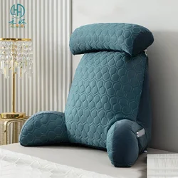 Cooling Latex Cushion โซฟาเบาะกลับหมอนล้างทําความสะอาดได้โซฟาอ่านหมอน Tatami เตียงเบาะรองนั่ง Home Decor75x58CM