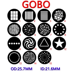 About 25.7m Metal Pattern Disk Plate Gobo Move Head Spot Beam Led Rotate Party Stage Light Show  DJ Disco Club  Light Projector