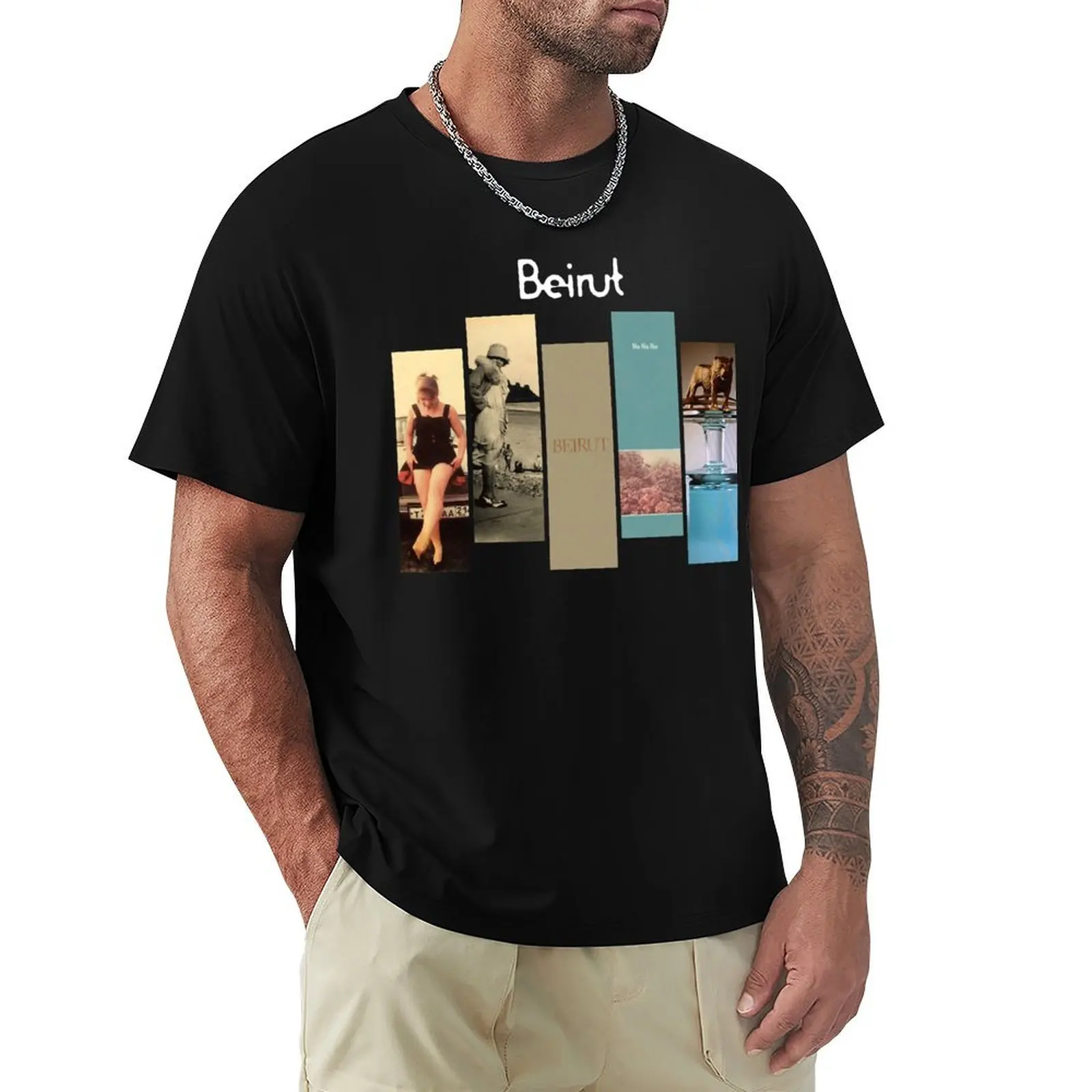 

Beirut discography T-Shirt Fashion Pattern Printed Tee Shirt