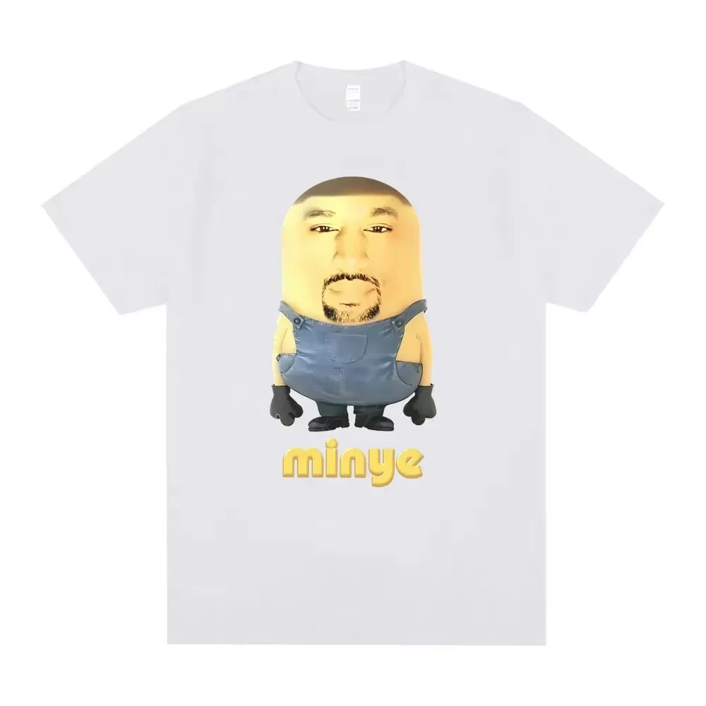 Rapper Kanye West Minye Funny Meme T Shirt Women Hip Hop Vintage Summer T-shirt Women's Casual Short Sleeve T-shirts Fashion