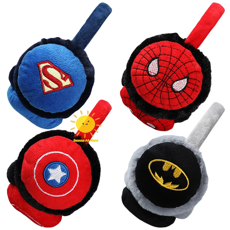 BEAST KINGDOM Spider Man Earmuff Captain Batman Cosplay Warm Earmuff Props Theme Hero Winter Windproof Halloween Christmas Gifts