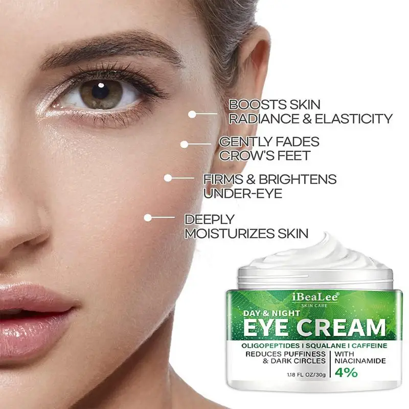 Crème anti-déformante pour les yeux, soin raffermissant pour les poches sous les yeux, les poches, les ridules, les particules de graisse