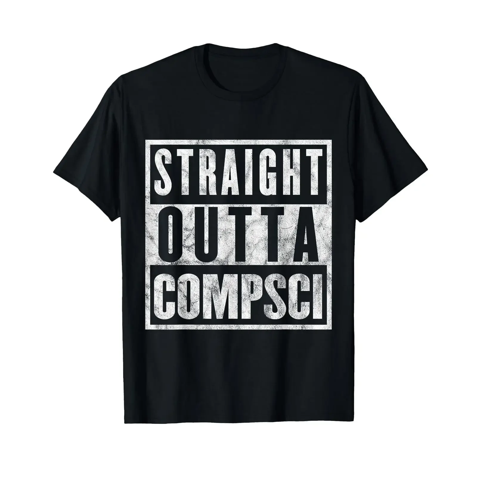 Straight Outta Comp Sci Parody Computer Science T Shirt vintage Washed Slightly Soft Comfortable homme designer clothes