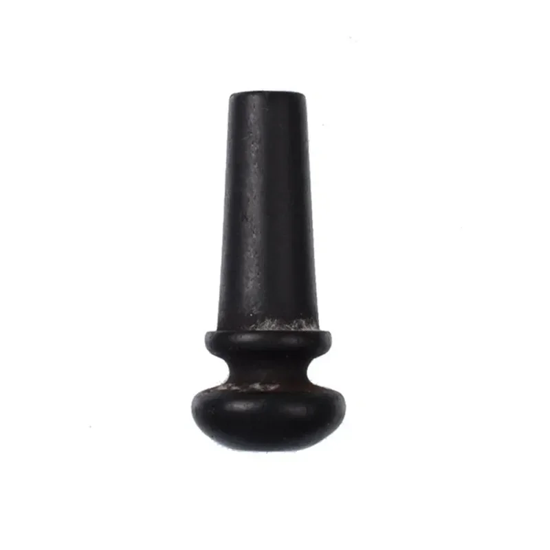 5Pcs Ebony Guitar Strap Endpin Button with 4.0mm Green White Pearl Shell Dot